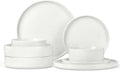8 Piece Dinnerware Sets with Pasta Bowls for 2, Dinner Salad Plates and Cereal S  Smart Need (7713)