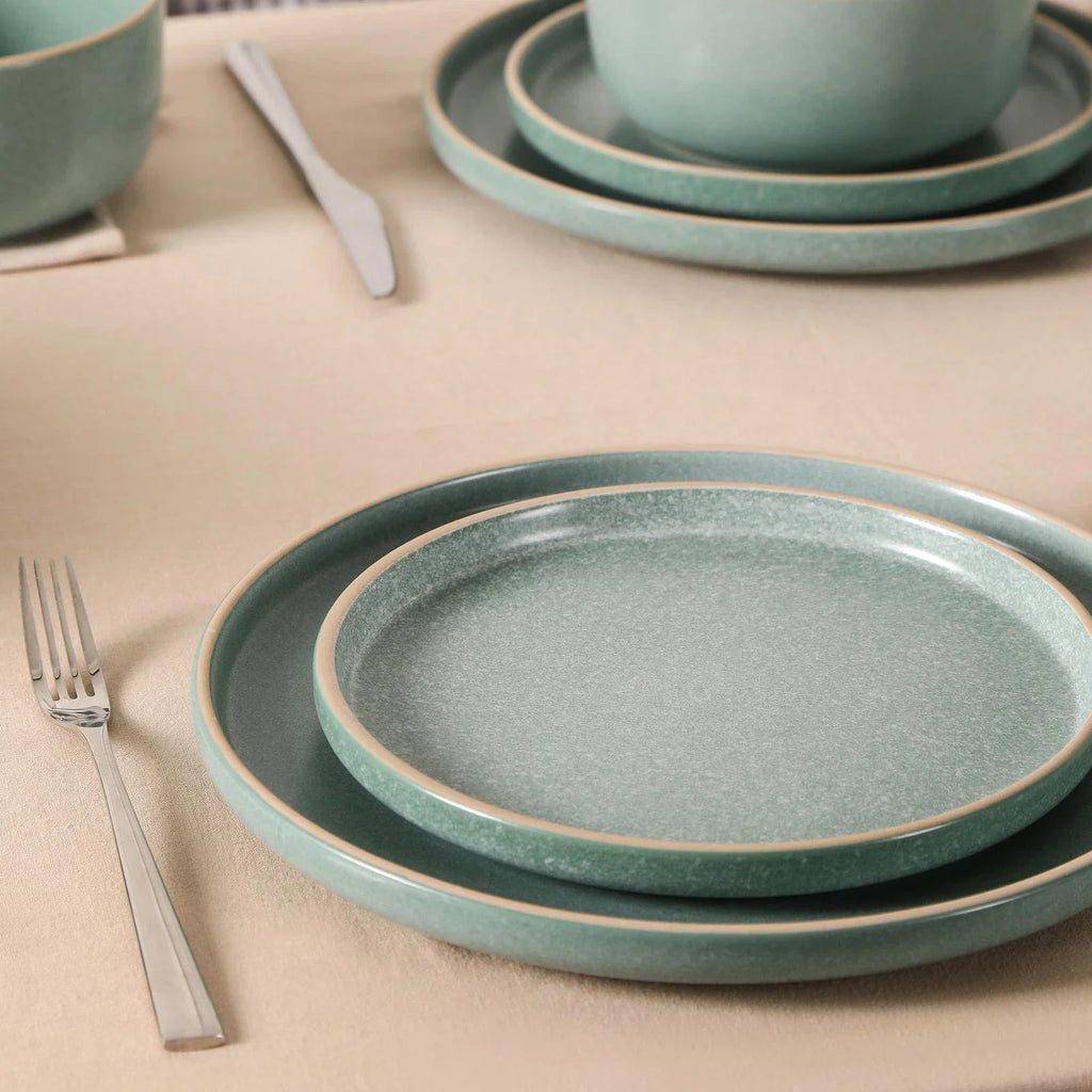 Earth & Clay Amber 12-Piece Dinnerware Set Stoneware, Dishwasher and Microwave